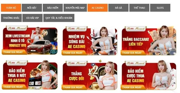 Điểm khác biệt làm nên tên tuổi của Casino AE888