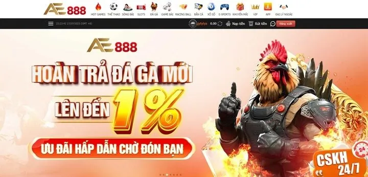 Đá gà AE888 sân chơi uy tín đã được công nhận