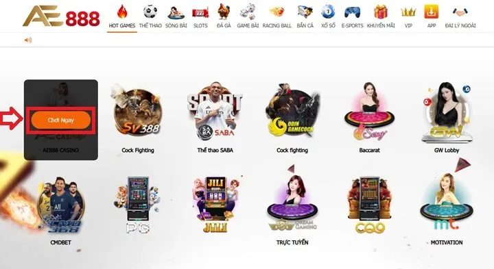 Hướng dẫn những thao tác cơ bản tại AE888