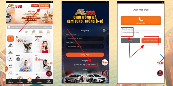 Đăng nhập AE888 - Hướng dẫn đơn giản & nhanh gọn